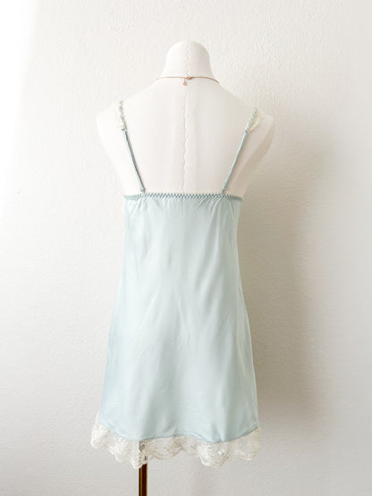 Rare Bleu Lace Reverie Slipdress