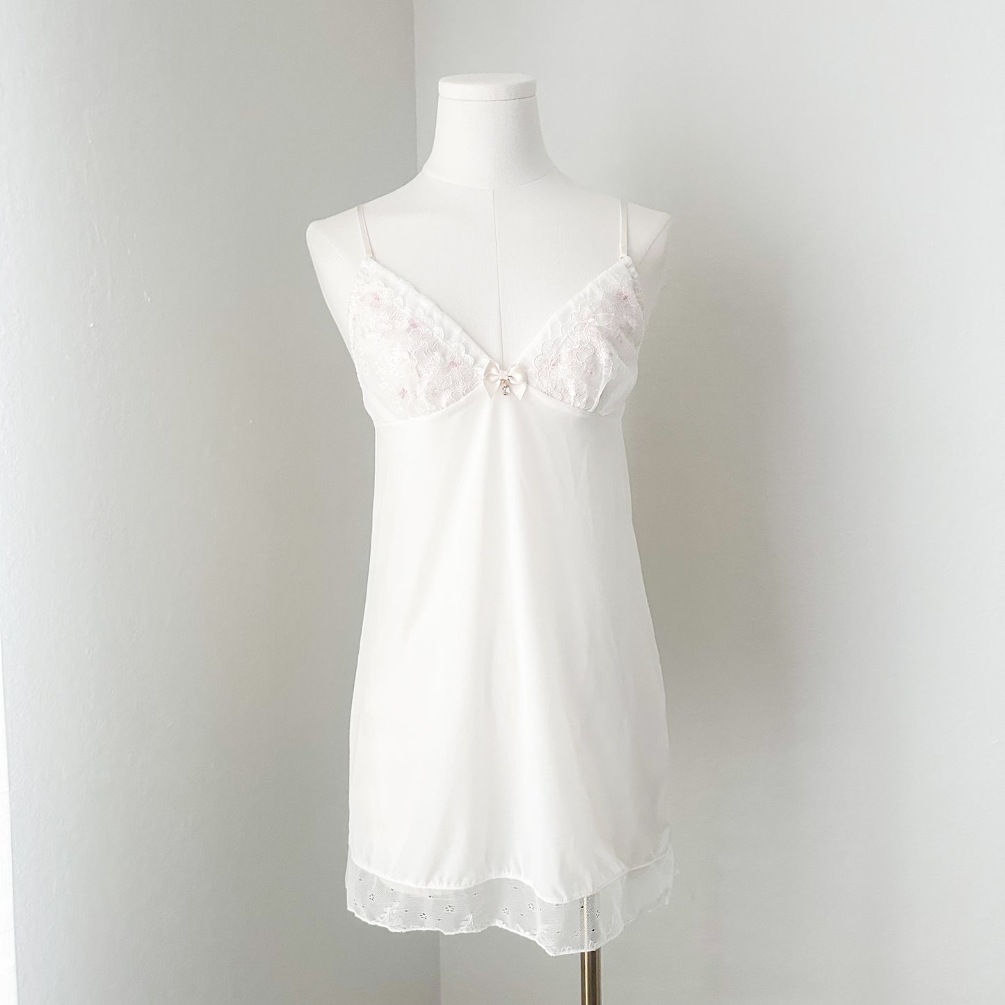 Blush Bloom Lace Slipdress