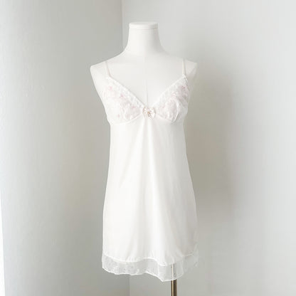 Blush Bloom Lace Slipdress