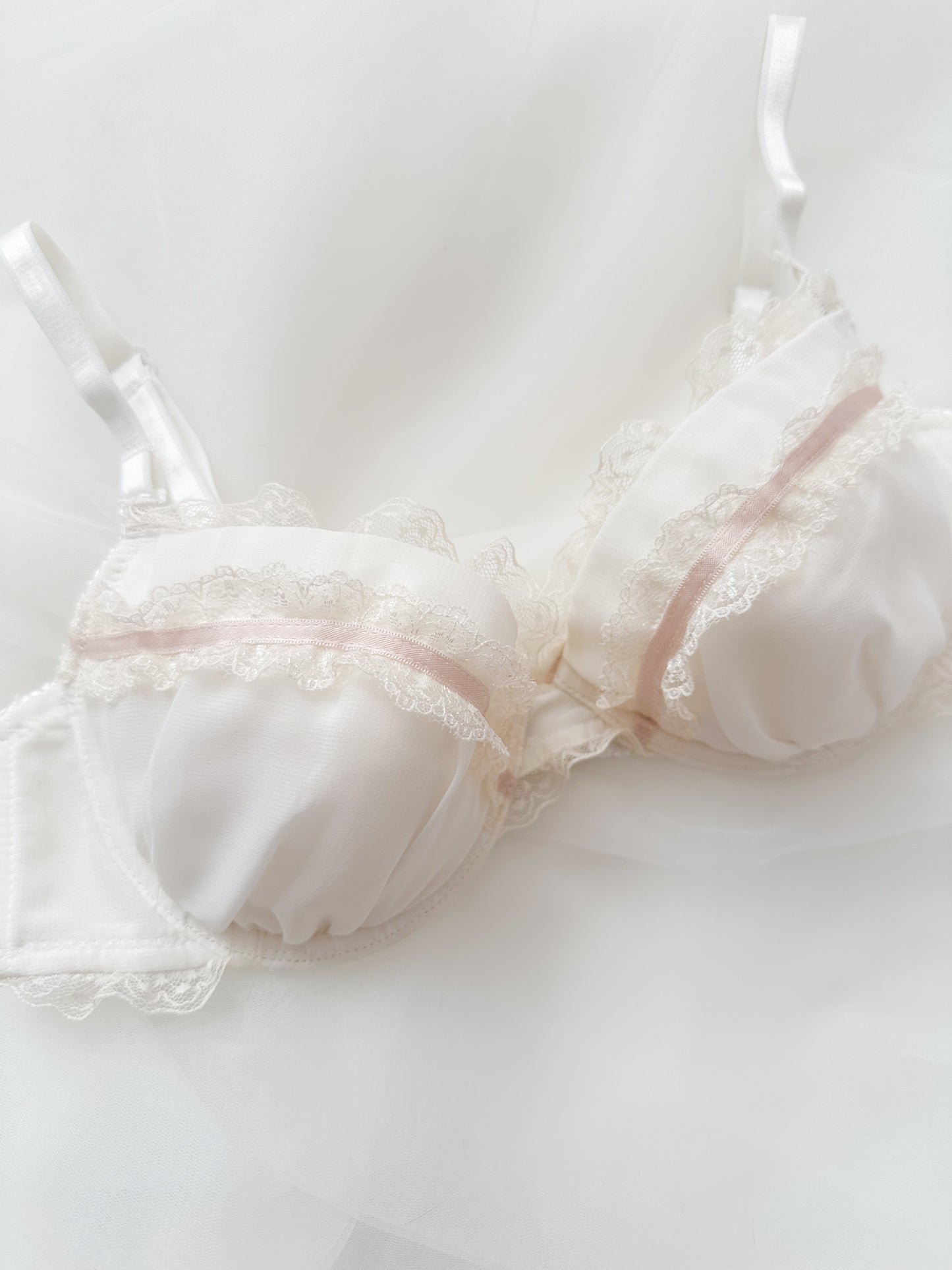 Blush Ruffles Bra 34A