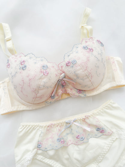 Butter Cream Soft Bra Set 36A