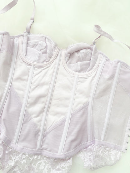 Lilac Lace Corset 30C