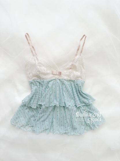 Power Dot Lace Babydoll Set