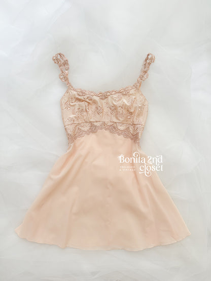 Champagne Embroidery Slipdress