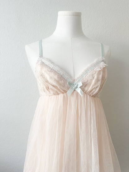 Blush Tulle Babydoll Dress
