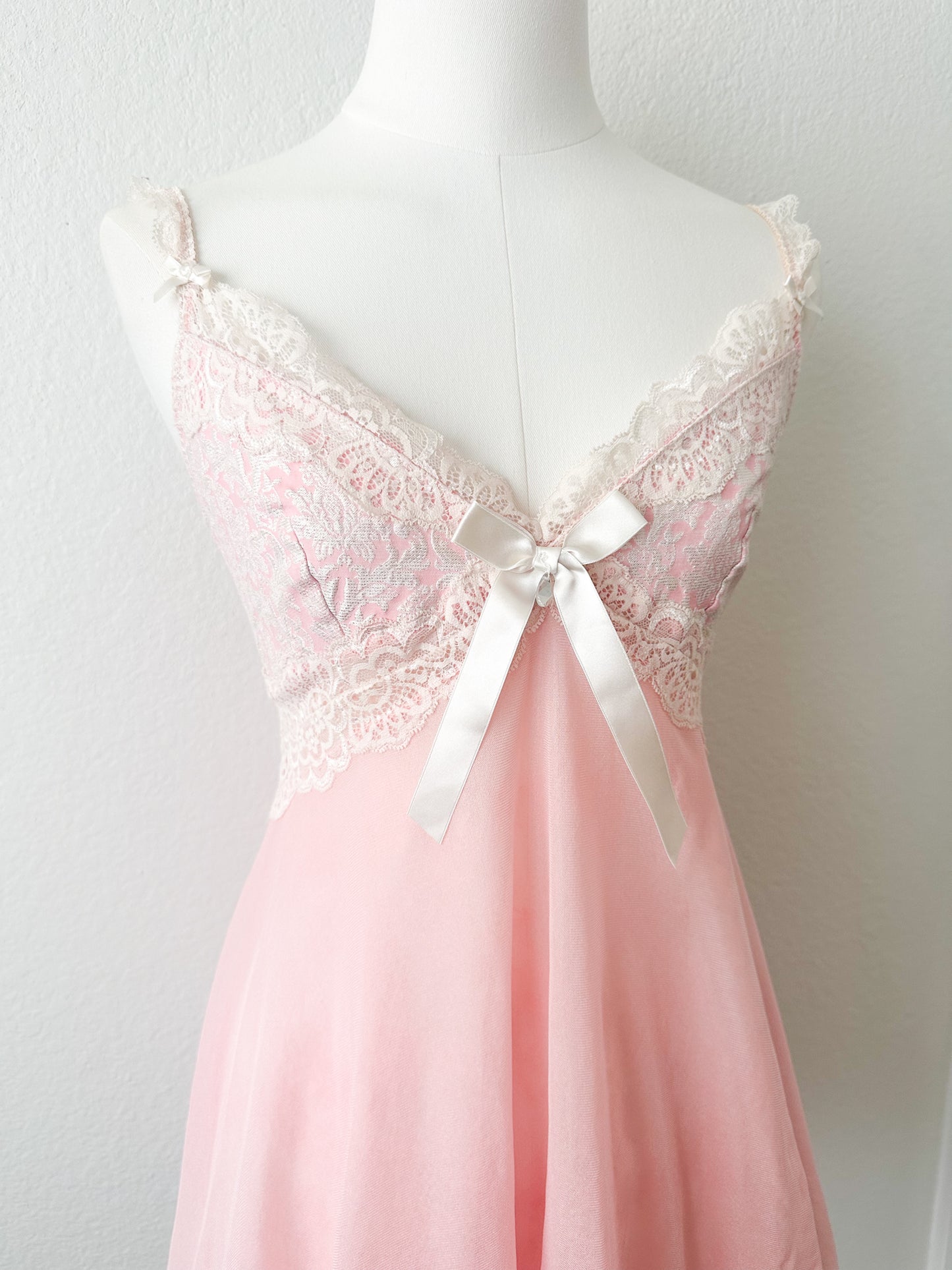 Rare Blush Lace Babydoll Slipdress