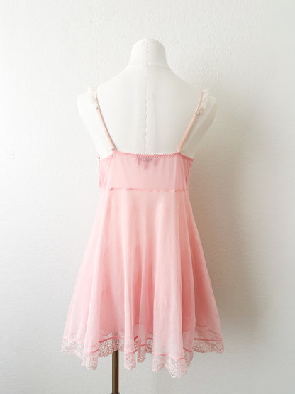 Rare Blush Lace Babydoll Slipdress