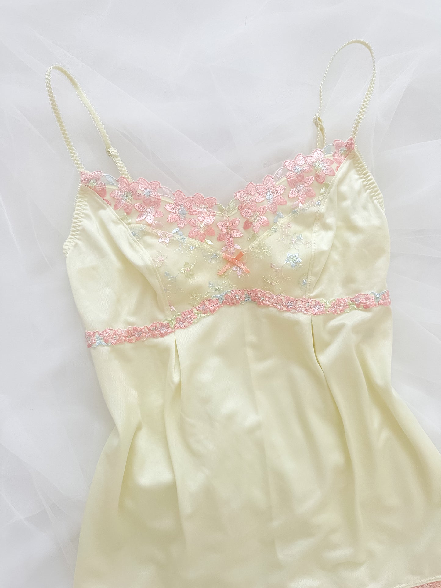 Butter Cream Floral Camisole