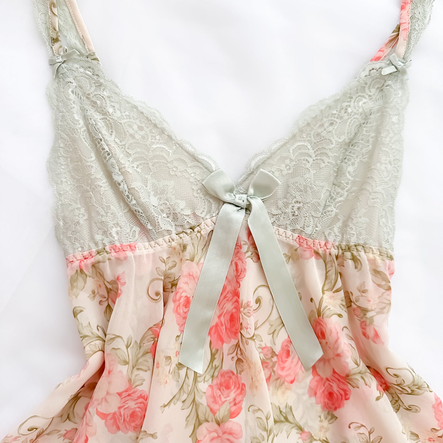 Spring Poem Lace Babydoll Slip