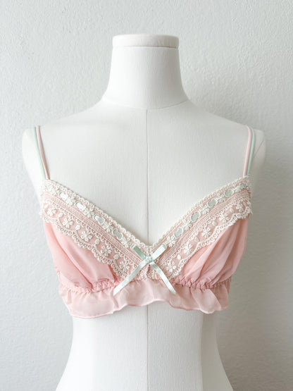 Blush Petal Ribbon Lounge Set