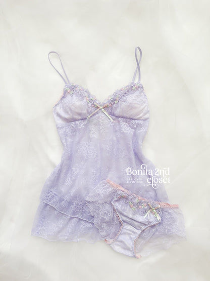 Lavender Fairy Lace Babydoll Set