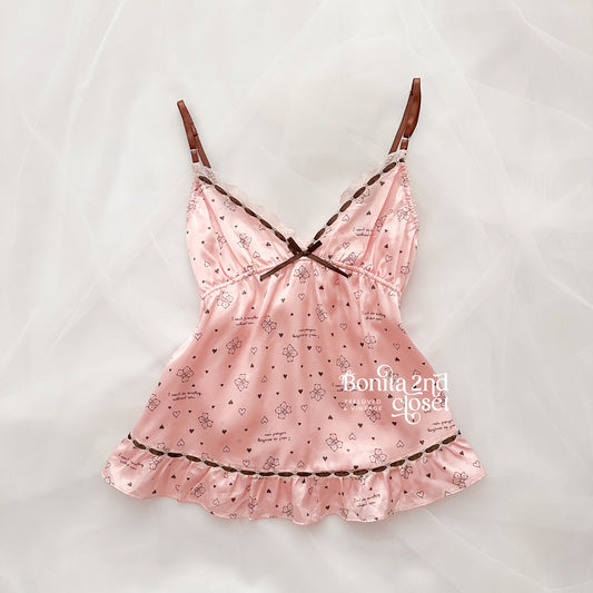 Blush Ribbon Cocoa Camisole