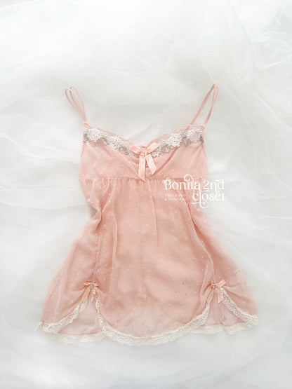 Sheer Sugar Peony Babydoll Camisole