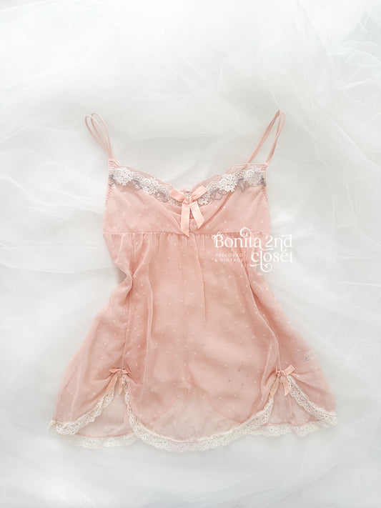 Sheer Sugar Peony Babydoll Camisole