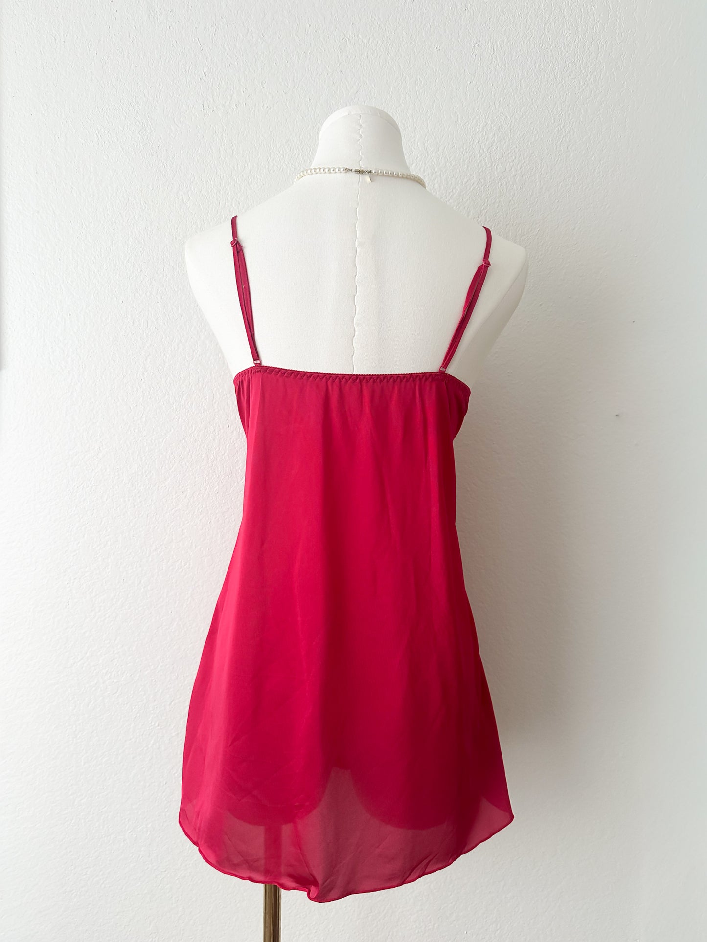 Crimson Star Lace Slipdress