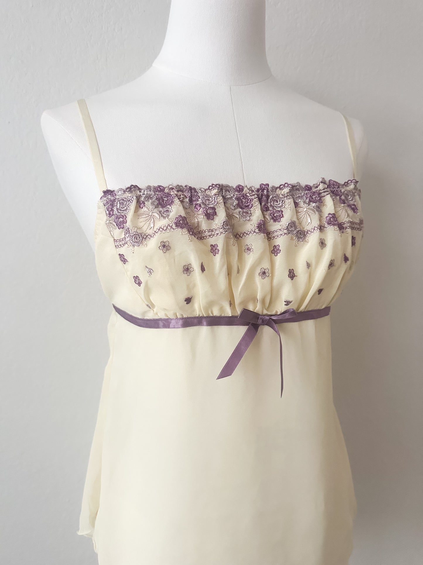 Violet Custard Lace Camisole