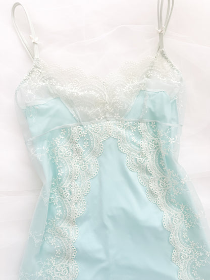 Mint Lace Reverie Slipdress