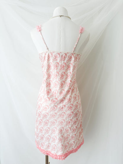Rosette Toile Slipdress