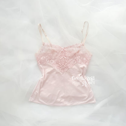 Rosé Etude Embroidery Camisole