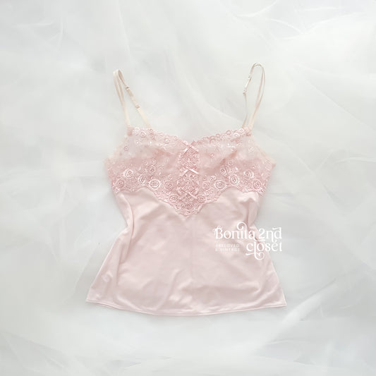 Rosé Etude Embroidery Camisole