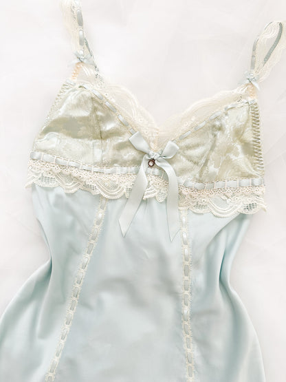 Rare Bleu Lace Reverie Slipdress