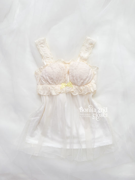 Vanilla Lace Babydoll Top