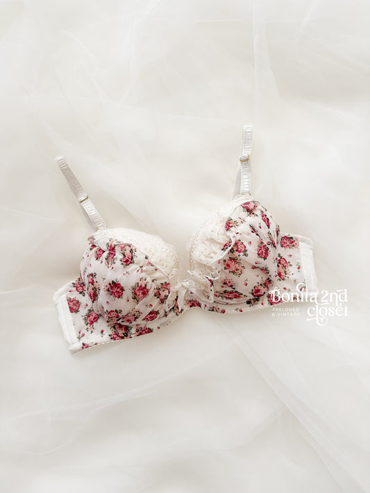 Rosemilk Ruffle Bra 32B