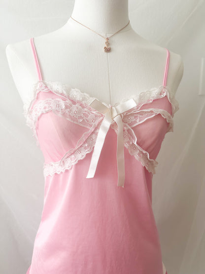 Strawberry Silk Ribbon Slipdress