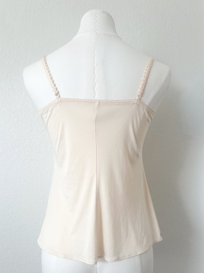 Cream Rosemilk Embroidery Camisole