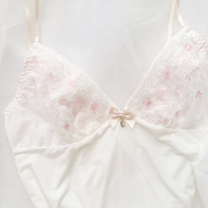 Blush Bloom Lace Slipdress