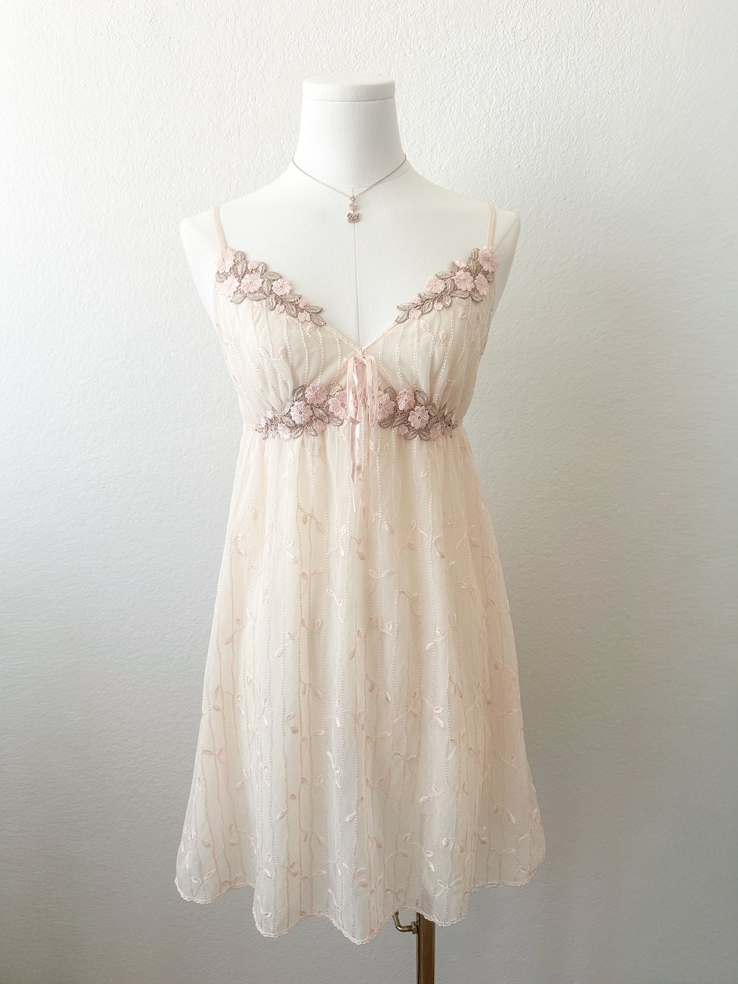 Babydoll Garden Veil Slipdress