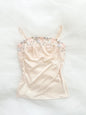 Cream Rosemilk Embroidery Camisole