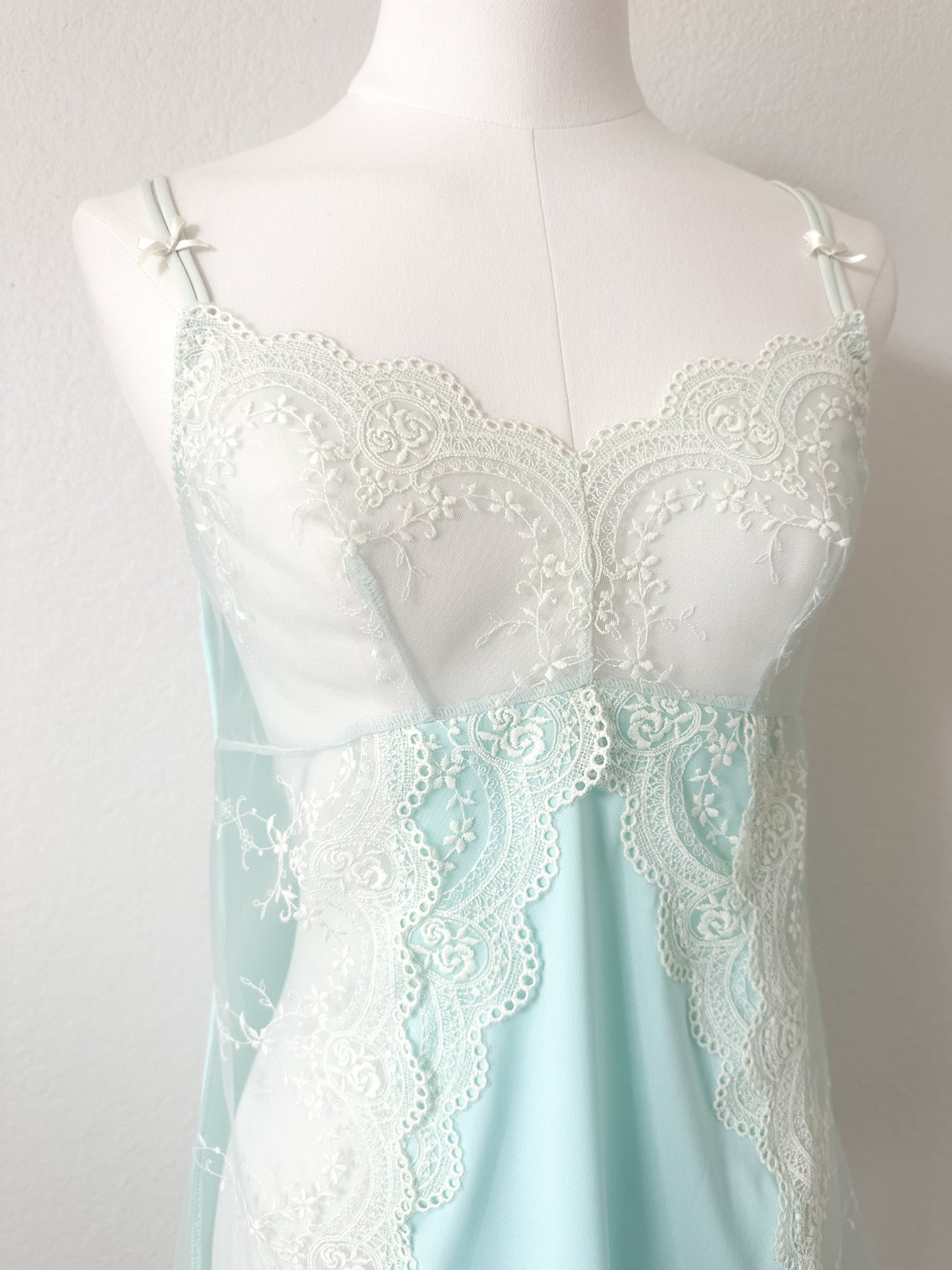 Mint Lace Reverie Slipdress