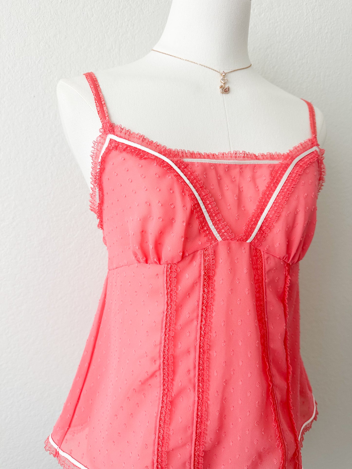 Swiss Dot Lace Camisole