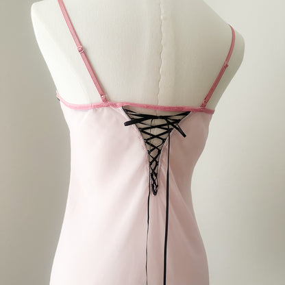 Dusky Rose Veil Slipdress