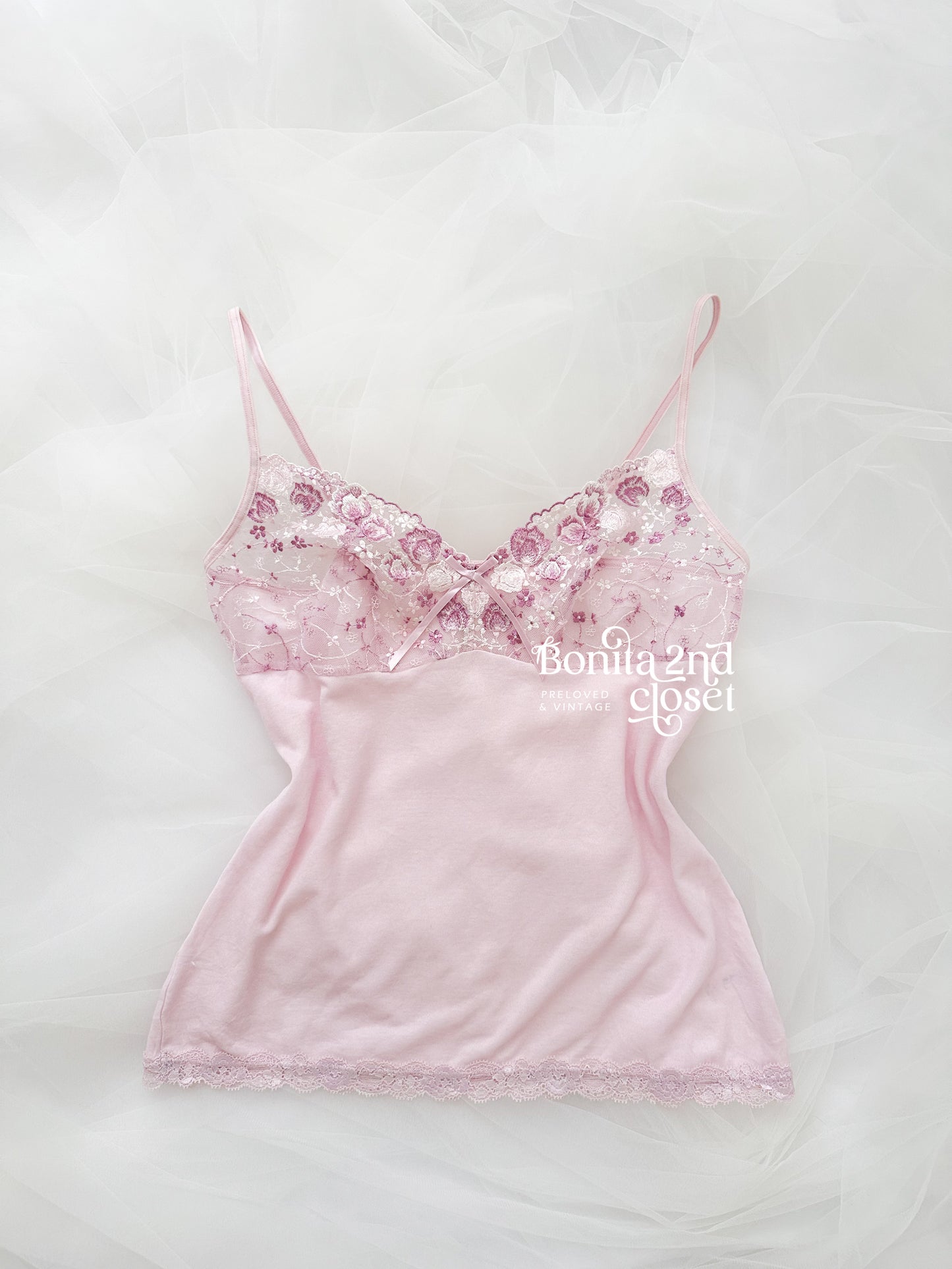 Violet Peony Lace Camisole