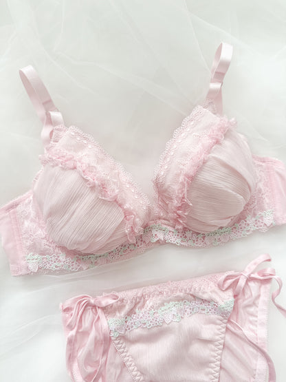 Blush Strawberry Lace Bra Set