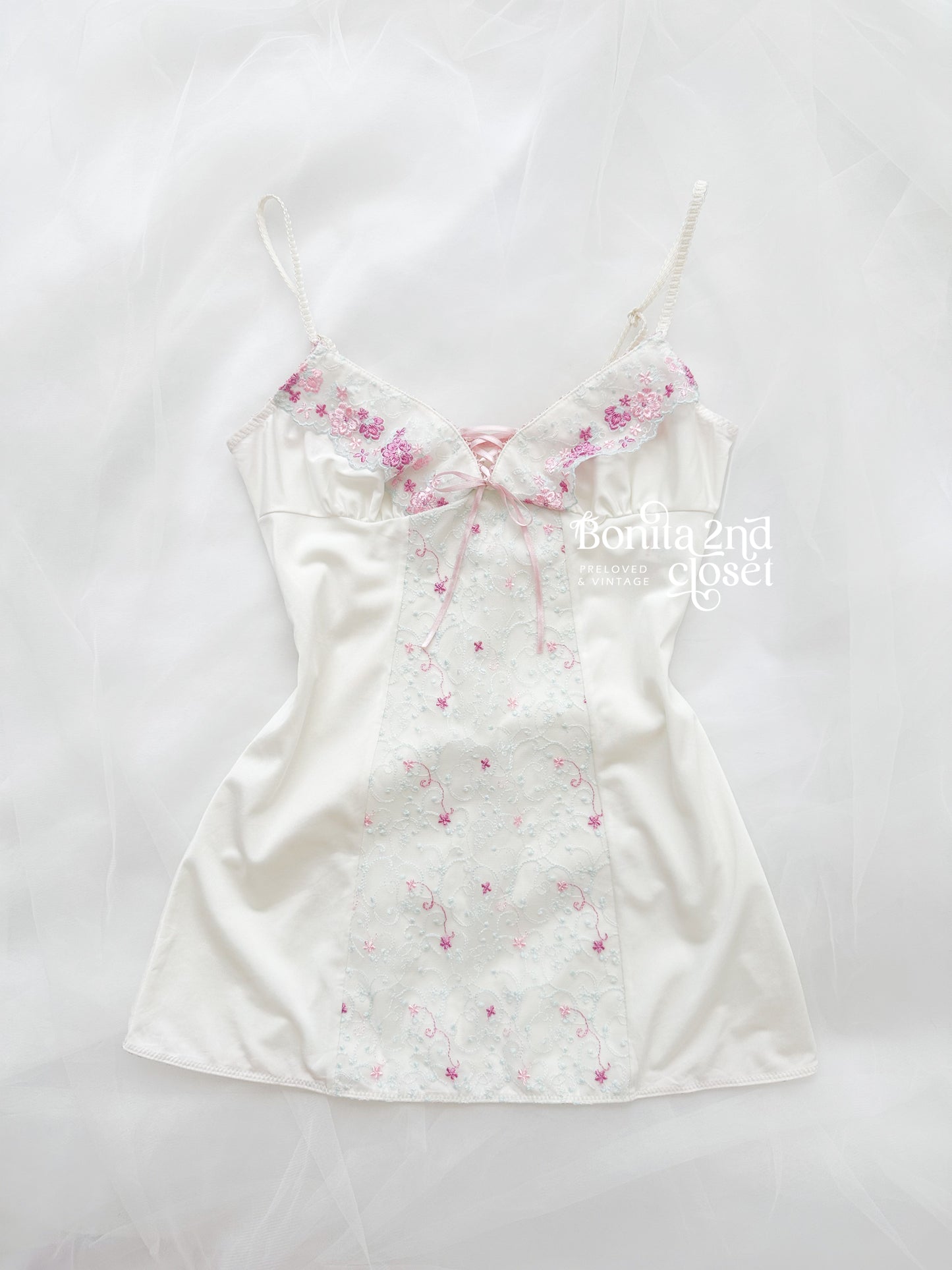 Lavender Embroidery Veil Camisole