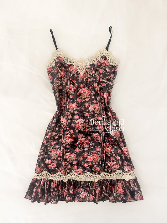 Velvet Rosette Dress