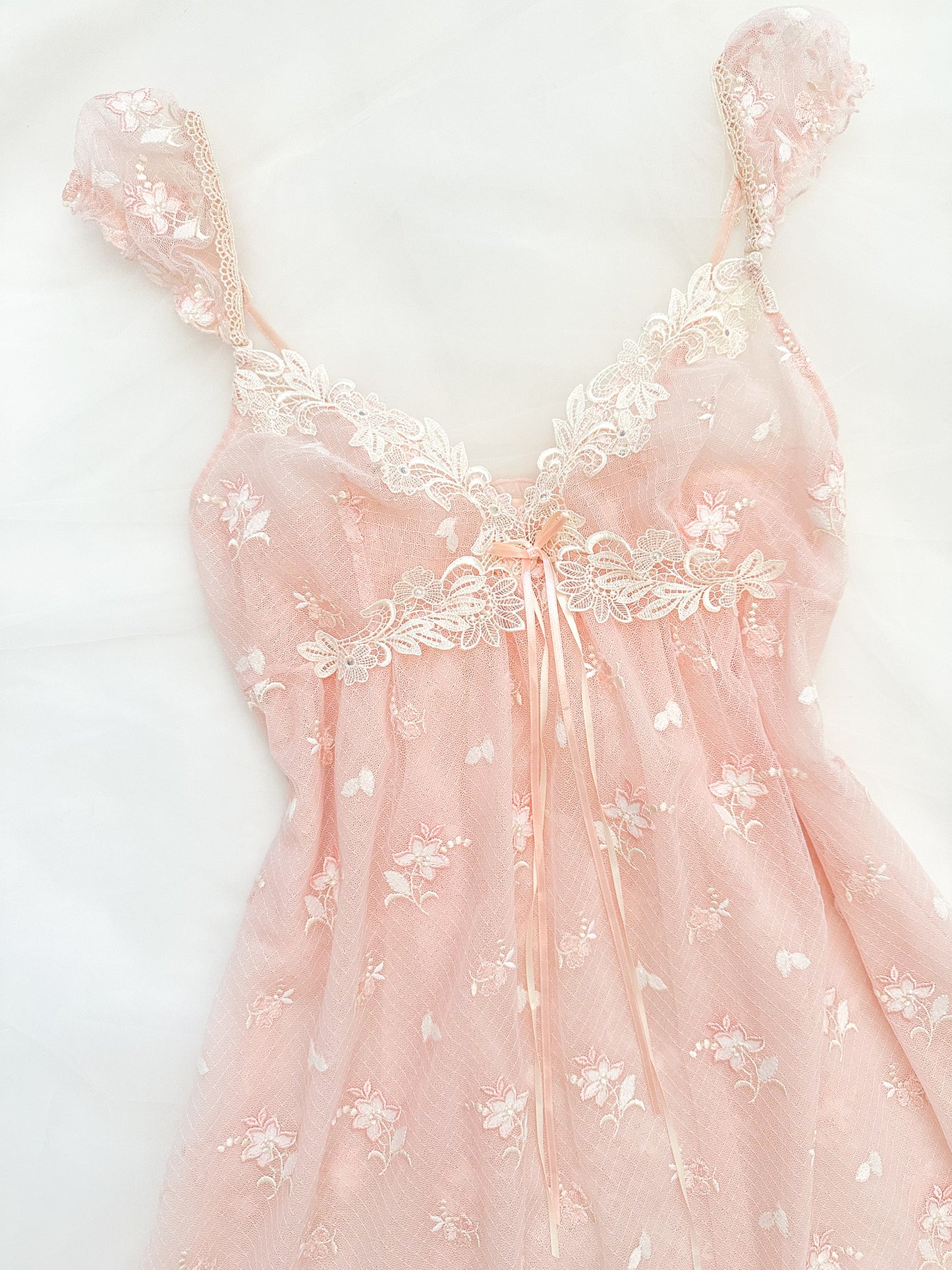 Fairy Petal Embroidery Slipdress