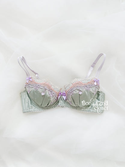 Mint Embroidery Bra 32A - 34AA