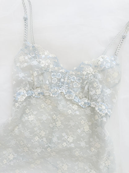 Mist Flower Sheer Lace Set