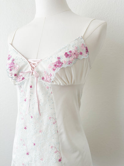 Lavender Embroidery Veil Camisole