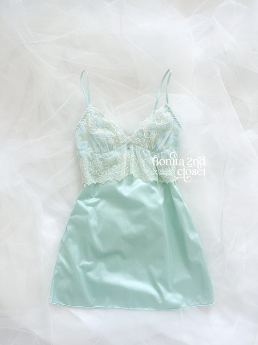 Mint Lace Lullaby Slipdress