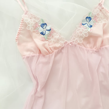 Sheer Cherry Florette Babydoll