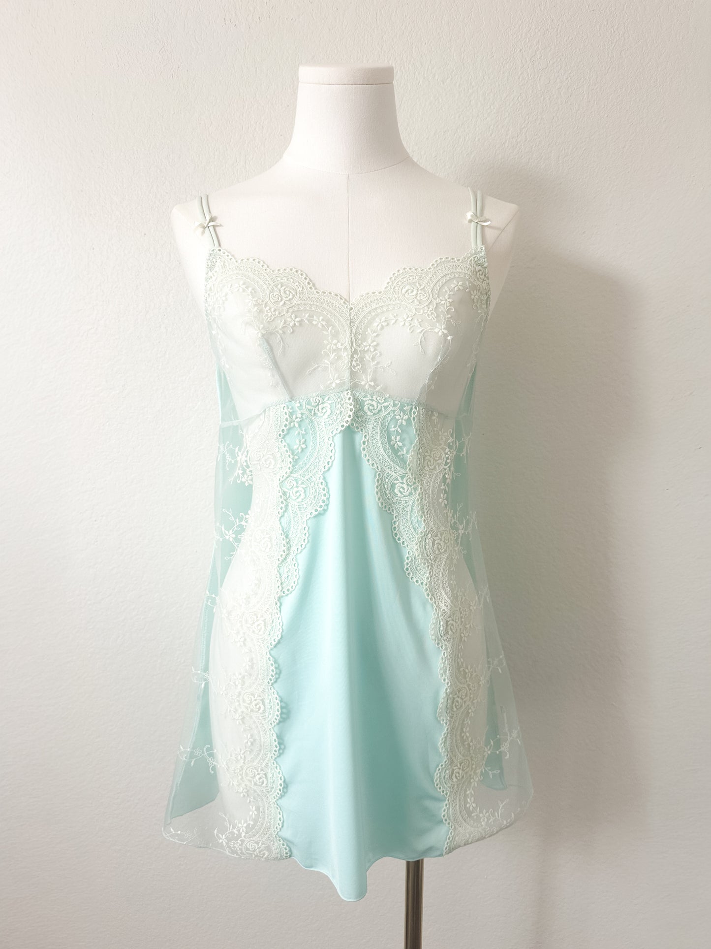 Mint Lace Reverie Slipdress