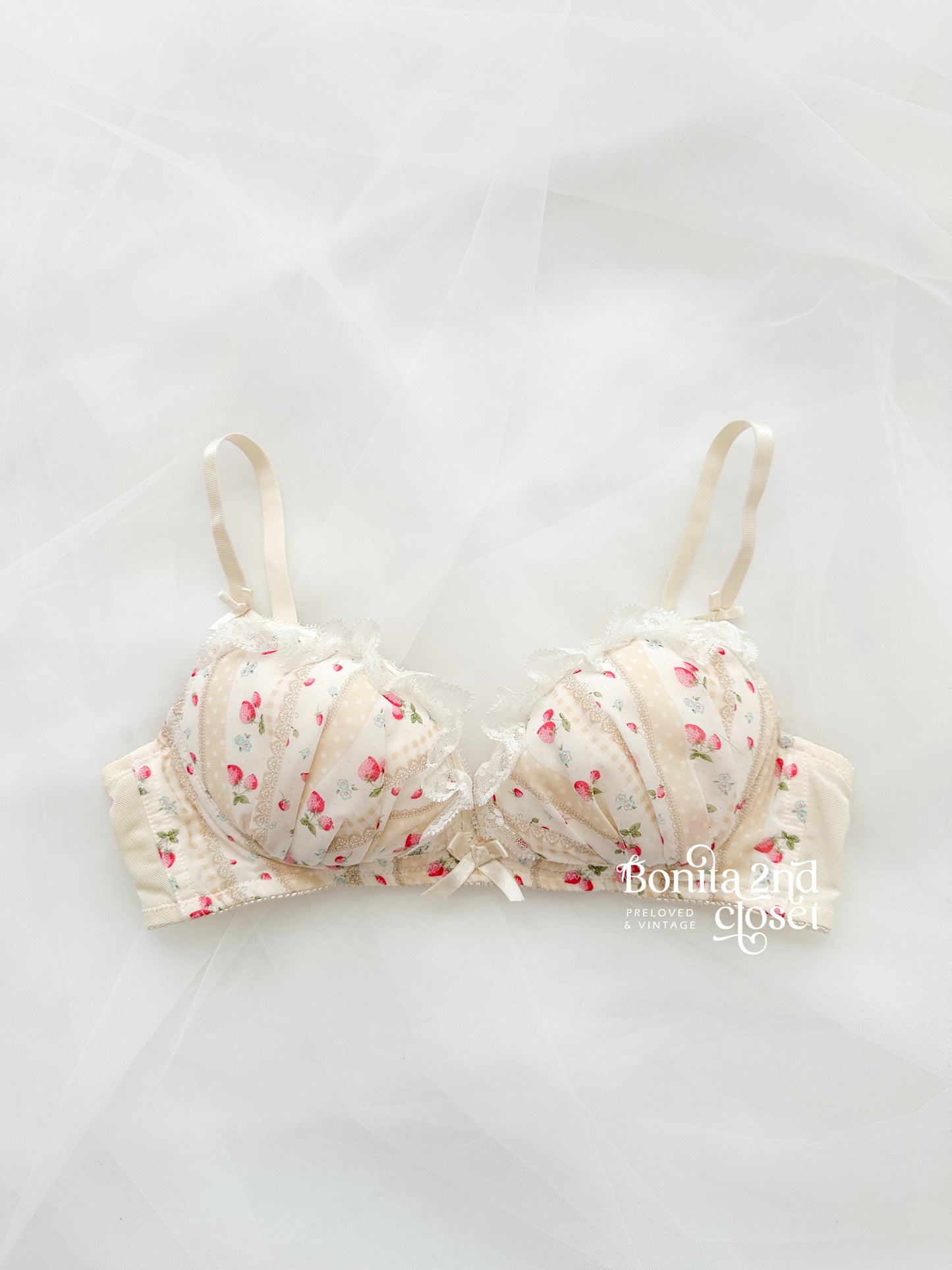 Strawberry Cream Lace Bra