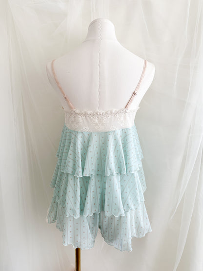 Power Dot Lace Babydoll Set