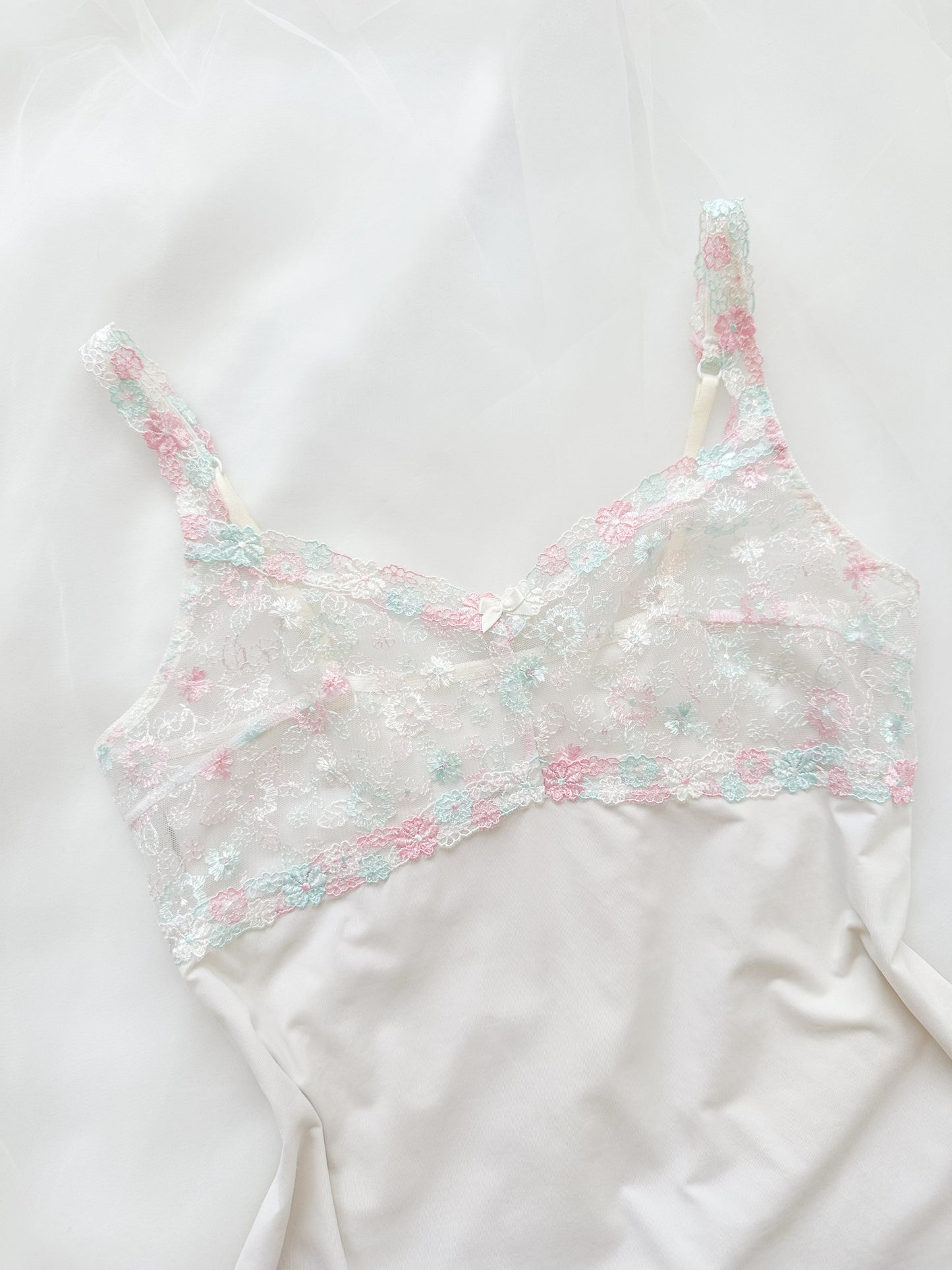 Pastel Mist Embroidery Camisole