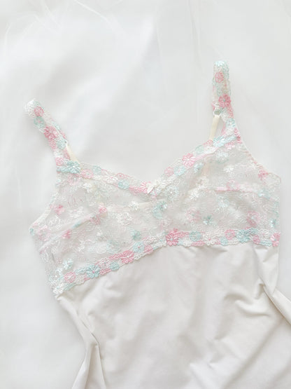Pastel Mist Embroidery Camisole